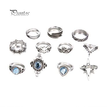 muško prstenje srebro: Set prstenja tibetansko srebro 1200 din — 5