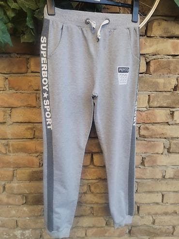 helanke za kosarku: PL - Children`s sweatpants bоја - Siva — 2