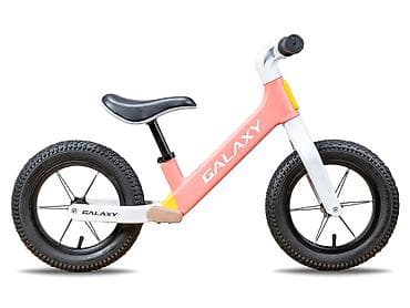 sonar za ribu: Balans bicikl 12" GALAXY COOPER – roza/bela Bicikl bez pedala sa — 2