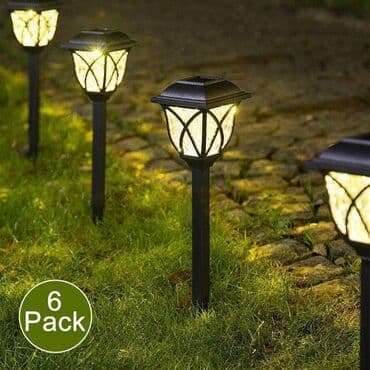 Baštenska rasveta: Solarne Lampe za Baštu 6 komada Solarne dekorativne lampe za dvorišta — 1