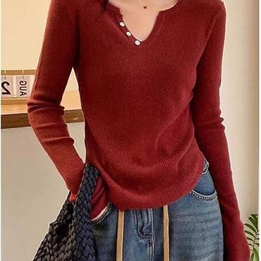 puma disk: Ženski rebrasti džemper s dugim rukavima - Materijal: meka, elastična — 1