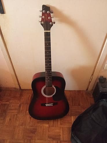 Bicycles: Akustična gitara – dreadnought oblik, crveno-crni sunburst finiš - — 3