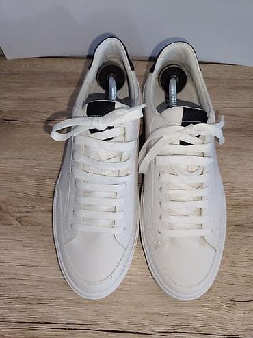 max black: Belo-crne unisex patike – minimalistički casual stil UG 27cm - Boja — 1