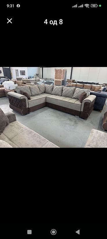 sklopive stolice za plažu uradi sam: Ugaona garnitura – moderni L oblik - Prostrana ugaona sofa sa visokim — 3