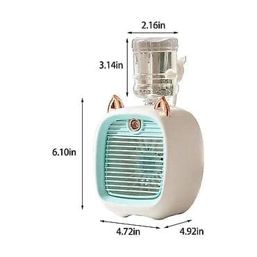 prenosiva rerna: Prenosivi mini ventilator sa raspršivačem vode i mačijim ušima je — 7