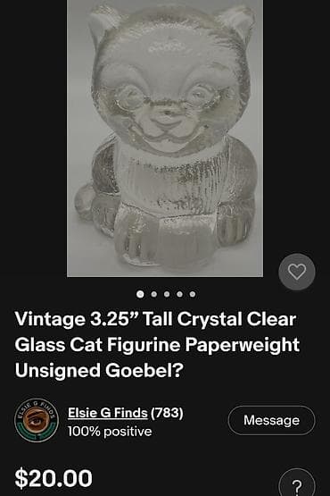 bagat jadranka 1: Figura maceta Goebel pun kristal iz 80ih.godina. Figura maceta cuveni — 3
