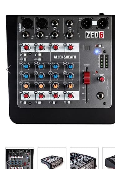 rostilj beli: Allen & Heath ZED-6 kompaktni analogni mikser - 6 ulaza / 2-bus — 2