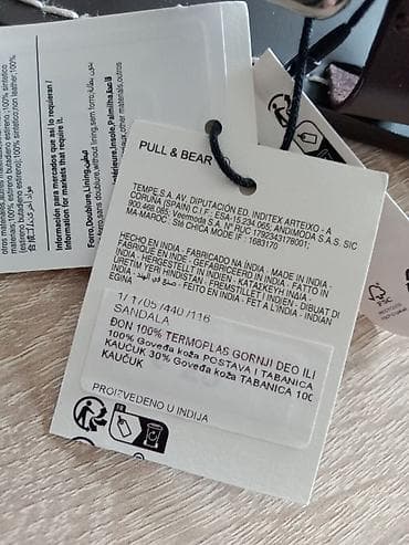 nike jordan crne: Kožne sandale Pull&Bear - Brend: Pull&Bear - Model: ženske — 5