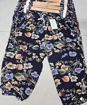 m sara pantalone: Šalvare 3/4 siroke,meke,udobne sa elastinom i elasticnim pojasem — 2