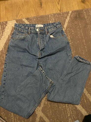 zenske pantalone i sakoi: Zara farmerice. Veličina 36, teksas se ne rasteže. Jednom nošene samo — 1