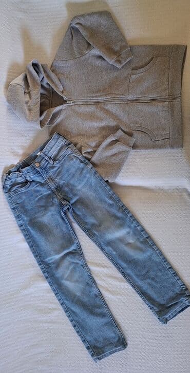 waikiki online srbija deca: H&M, Komplet: Duks, Farmerke, 128-134 — 1