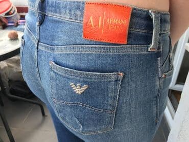 pazarske farmerke cena: Original Armani Jeans, kao nove (vidi se i po etiketi), veličine 29 — 1