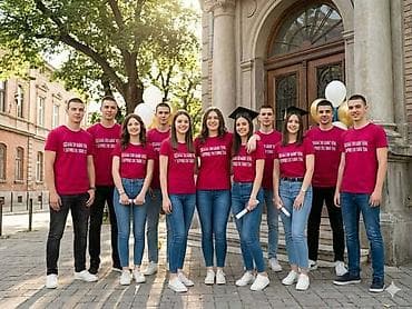 . Majice za maturante. Više od 15 boja materijala za izradu