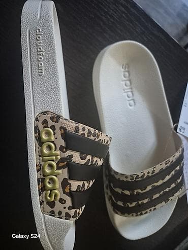 duks cebe novi sad: Adidas ženske papuče – Adilette Shower, leopard print - Model — 4