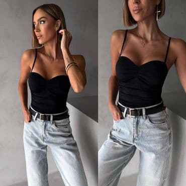 Bodi: Moda, One size, Saten, bоја - Bordo — 4