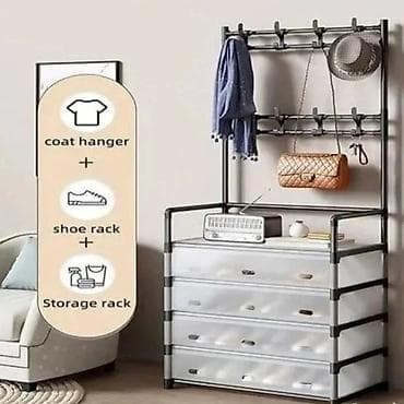 Višenamenski garderober/organizator za hodnik – stalak sa fiokama