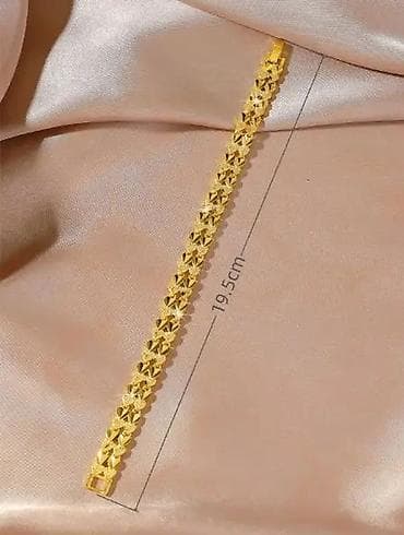 narukvice kao pandora: Zlatne narukvice – dva modela Model 1: - Dizajn: niz sjajnih “X” i — 5