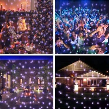 zidna rasveta: Cena 1950 din SNOW FLOWER LAMP Projektor snežnih pahulja Šareni i — 5