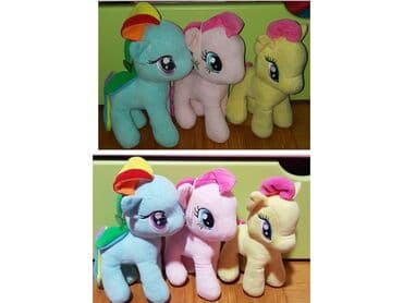 rainbow friends igračke: Žuti My little pony - moj mali poni plisana igracka. cena za komad — 1