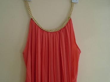 north face kapa: Duga plisirana haljina koralne boje, odgovara velicini od M do XL jer — 7