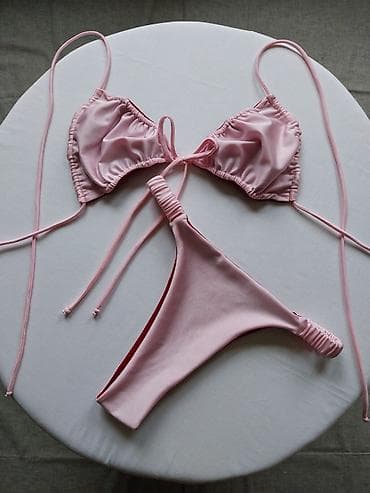 plazma torba: Dvodelni bikini set – roze/bordo-crvena - Gornji dio: klasičan — 3