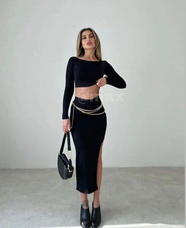 suknja i top komplet: 🕊Novo Set Herve Likra(Top+Suknja)🕊 •Velicine:S M L — 3