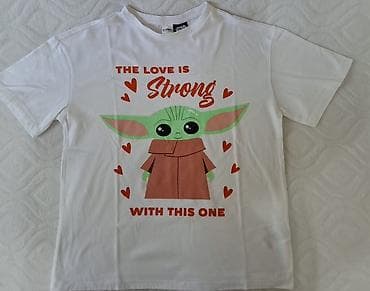 Kids' Clothes: Majica Star Wars – Baby Yoda “The love is strong with this one”LC — 1