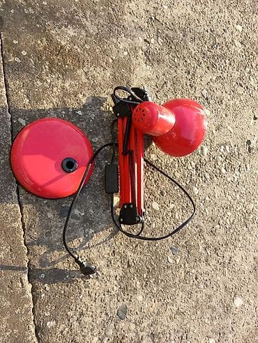 Kućni dekor: Stočna/desktop radna lampa sa podesivim krakovima – crvena - Klasičan — 8