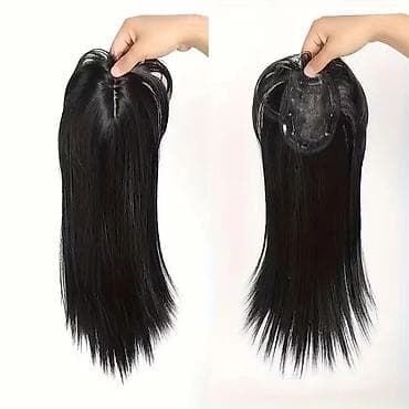 Perike i klipse: Topper/umetak za kosu sa šiškama – ravna, prirodnog izgleda - Tip — 1