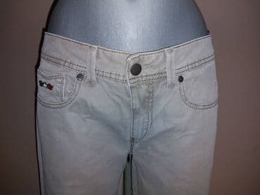 nine west gleznjace: Farmerke jeans west slim fit farmerke, sivo/bež boje, u odličnom — 5