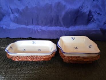 Kuhinjski setovi: Porcelanske 1 nove,vintaz posude. Univezalne posude,obe u — 3