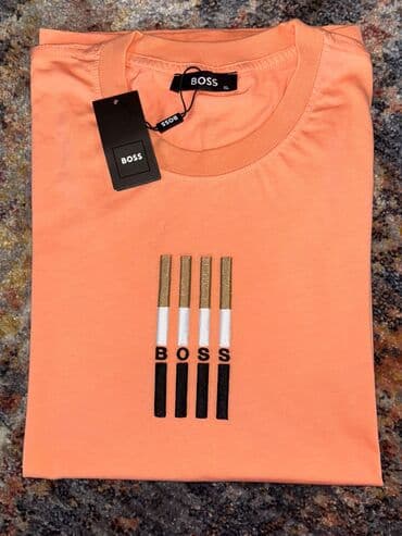 mizan spavacice: Short sleeves T-shirt, Boss, color - Multicolored, Cotton — 2