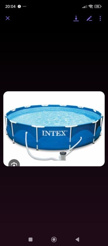 Bazeni i oprema: INTEX-ov bazen sa - metalnom konstrukcijom i filter pumpom, prečnik — 1