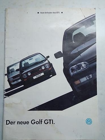 Prospekt VW Golf GTI sept.1991., nem., 32 str. malo flekave i