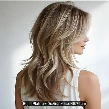shein perike: Perika – srednja dužina 45,72 cm, boja: platna (ashy/bež plavuša) - — 1