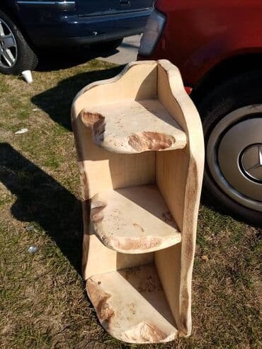 Stolovi: Ugaona Polica NOVA Puno Drvo Masivna AKCIJA Potpuno nova ugaona — 3