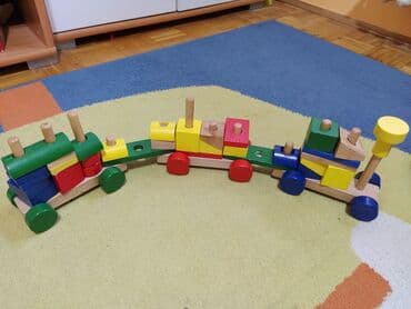elasticne pertle za decu: Pertini. Drveni vozic za decu. Bez ostecenja. Moje dete je preraslo — 1