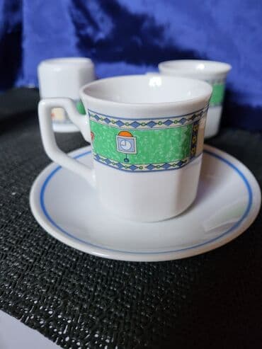 solje za caj: Soljice nove za kafu Zajecar porcelan iz 70ih. Soljice perfektne,na — 6