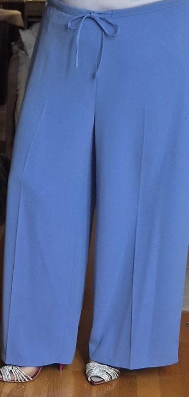 sandale patike: M&S ženske pantalone širokog kroja – 50 svetloplave - Model — 3