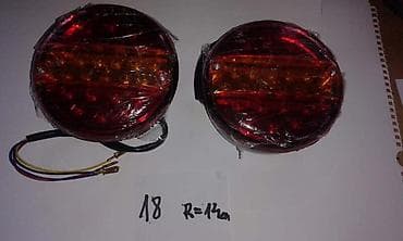 auto gume krusevac: KAMIONSKI OKRUGLE STOP LA | univerzalne kamionske led stop lampe — 1