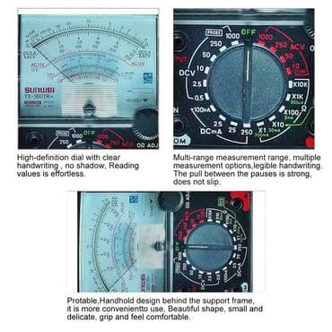 Multimetri: Multimetar Sunma YX-360TR DCV: opseg 0.1 - 0.5 - 2.5 - 10 - 50 - V — 4