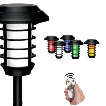 Baštenska dekoracija: 4 kom Solarna RGB lampa sa daljinskim velika Karakteristike proizvoda — 11