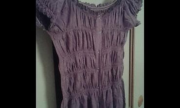 vezena kosulja: Ljubicasta pamucna bluza lagana,ljubicasta,sa stepovima i — 2