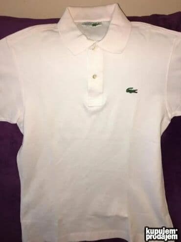 polovne jakne sa krznom: Majica na kratke rukave, M, S, Lacoste, bоја - Zlatna, Pamuk — 4