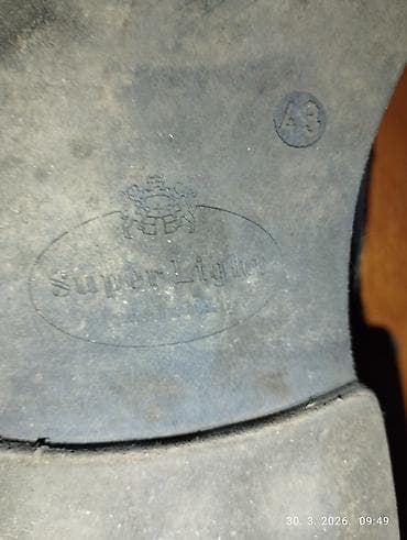 helanke do kolena: Muške cipele – plava antilop/velur koža samo nema uloške - Model — 5