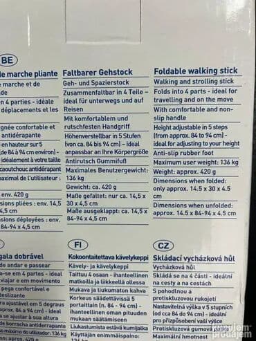 sto na rasklapanje za kampovanje: *** SUPER AKCIJA *** #2576 Sklopivi štap za hodanje - Weinberger; — 11