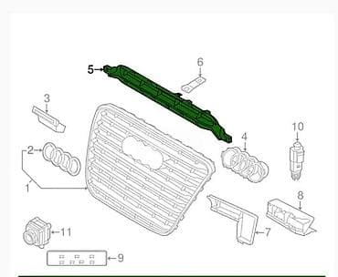 mini grejalica za auto: NOSAC MASKE ZA AUDI A8 - 4H0853692 | Nosac branika za Audi A8 S8 D4 — 3