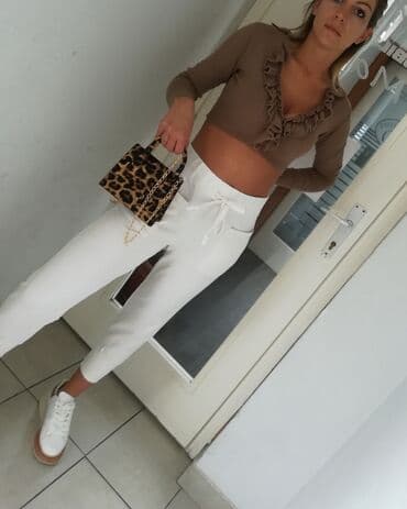 top na jedno rame: S (EU 36), color - Beige — 3