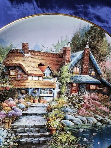 Slike i ramovi: Dekorativni engleski tanjir iz 90ih.Kostani porcelan.Andres Orpinas — 6