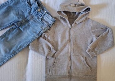 waikiki online srbija deca: H&M, Komplet: Duks, Farmerke, 128-134 — 2